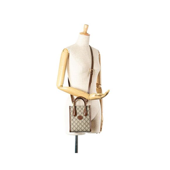 Pre Loved Gucci Mini Tote Bag Model 681210 Women Brown Messenger Bags - Picture 7 of 8